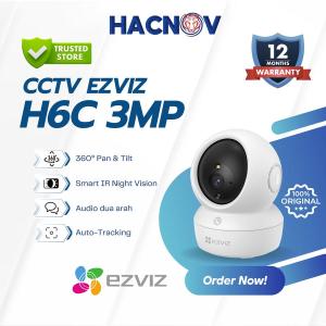 Kamera CCTV EZVIZ H6C Pro 3MP 2160P Smart Indoor WiFi – Deteksi Gerakan & Audio Dua Arah